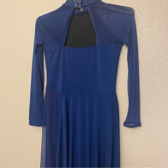 WEISSMAN Dance lyrical costume blue ON THE NATURE OF DAYLIGHT 12286 MC child - Picture 4 of 12